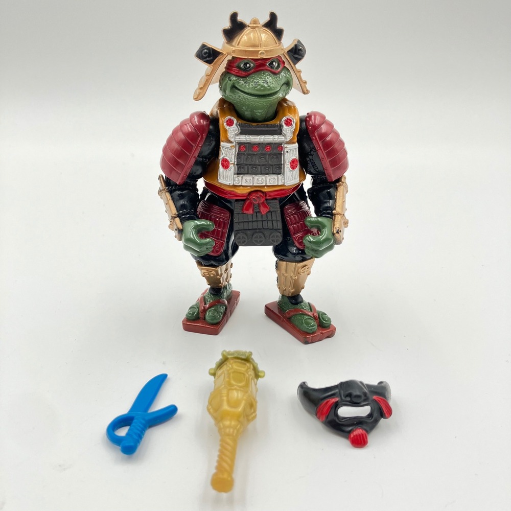 Vtg1993 TMNT III Samurai Raphael Action Figure Playmates Toys Accessories Parts